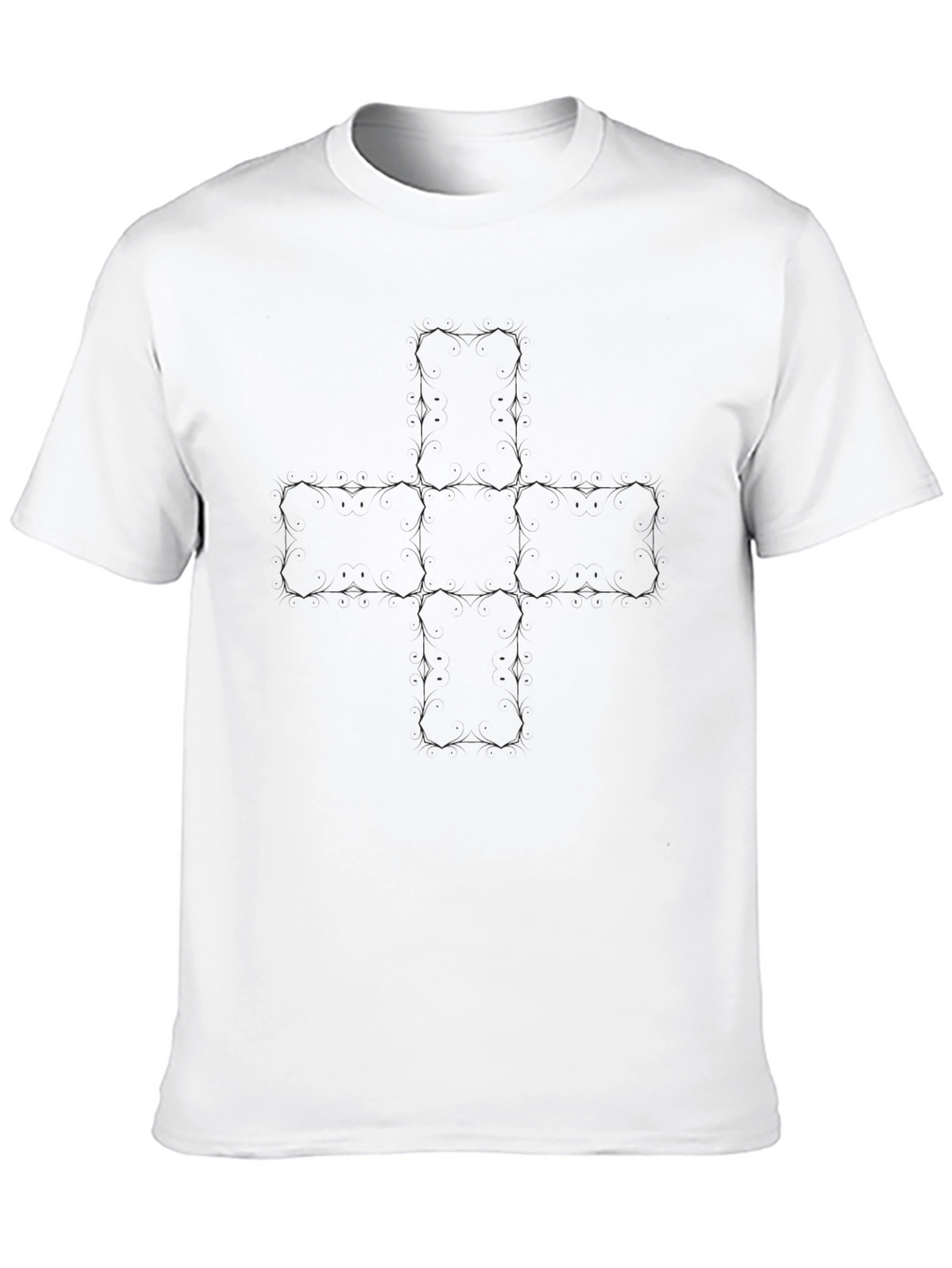 Black Graphic Tee - Plus Symbol