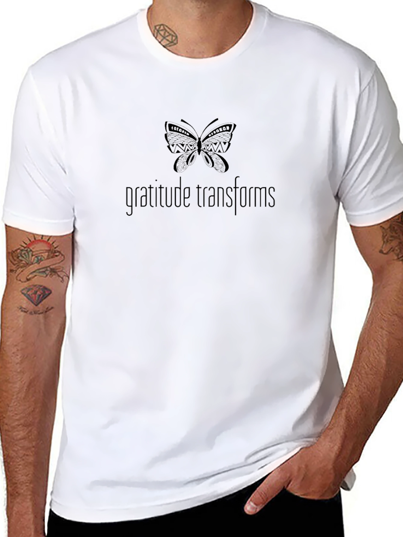 Gratitude Transforms Black T-Shirt