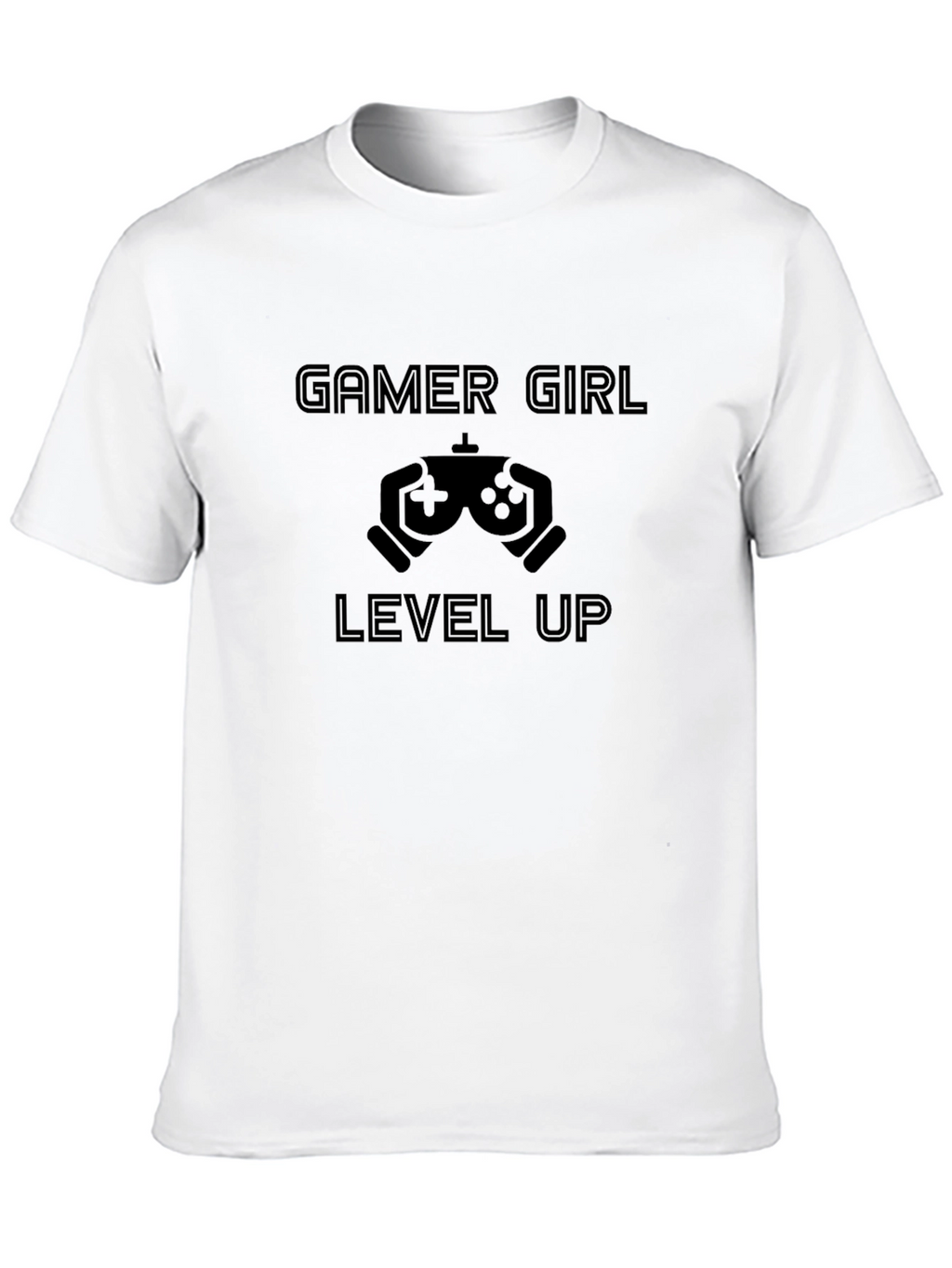 Gamer Girl Level Up Black T-Shirt