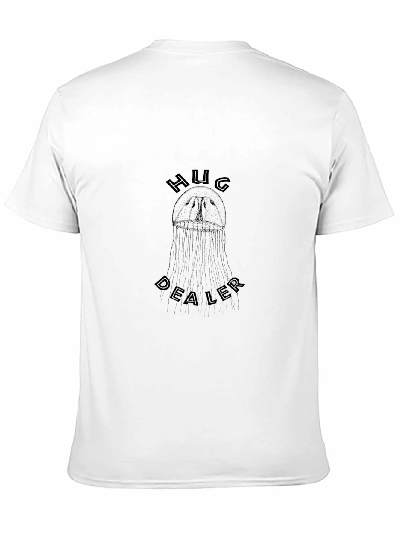 Hug Dealer Black T-Shirt - Graphic Print