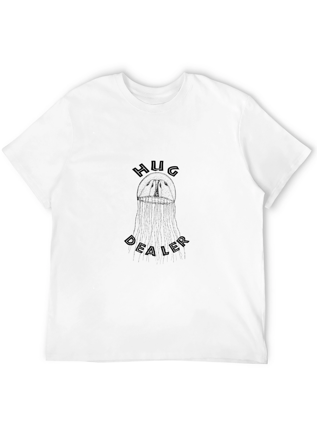 Hug Dealer Black T-Shirt - Graphic Print