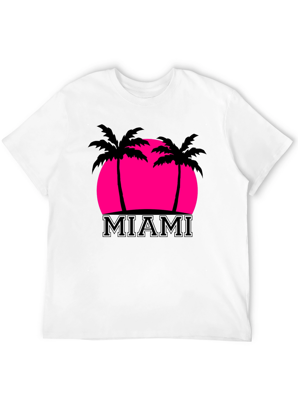 Miami Palm Sunset Graphic Tee