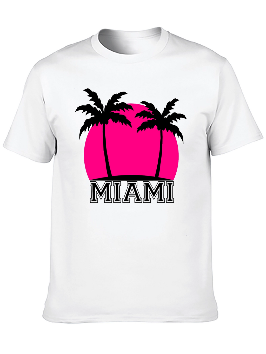 Miami Palm Sunset Graphic Tee
