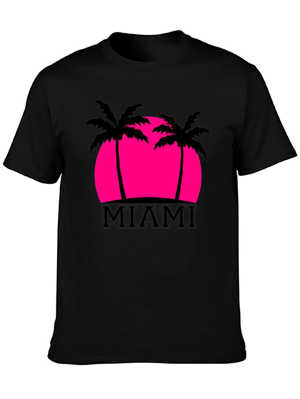 Miami Palm Sunset Graphic Tee