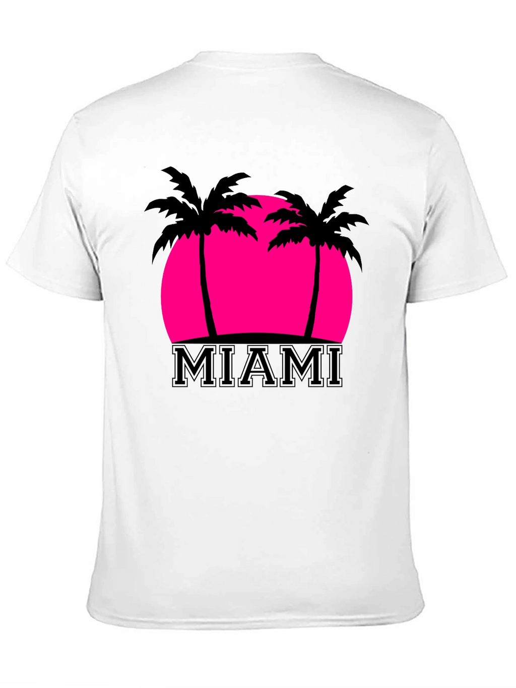Miami Palm Sunset Graphic Tee