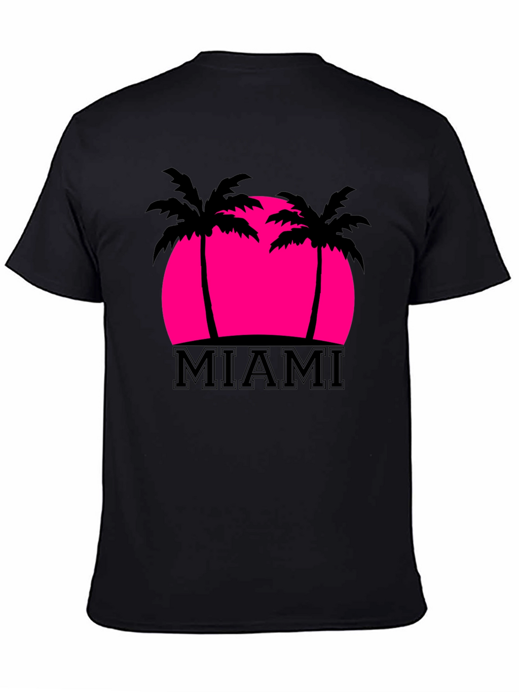 Miami Palm Sunset Graphic Tee