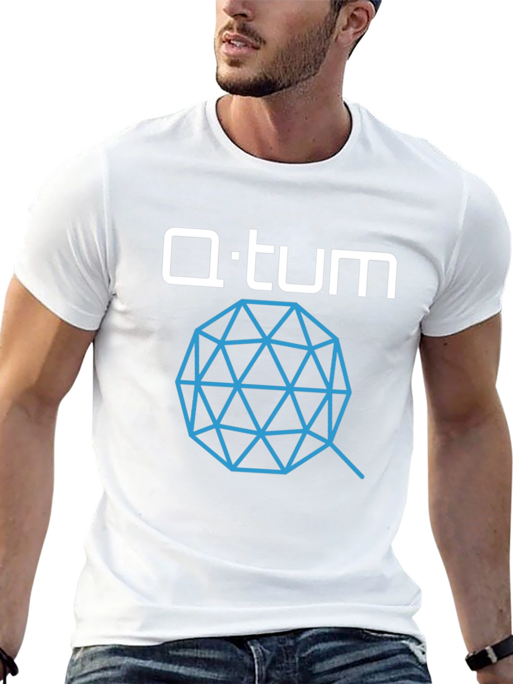Qtum Cryptocurrency T-Shirt - Black Crypto Tee