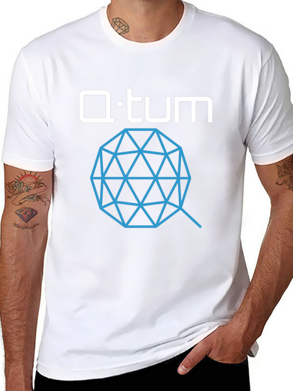 Qtum Cryptocurrency T-Shirt - Black Crypto Tee