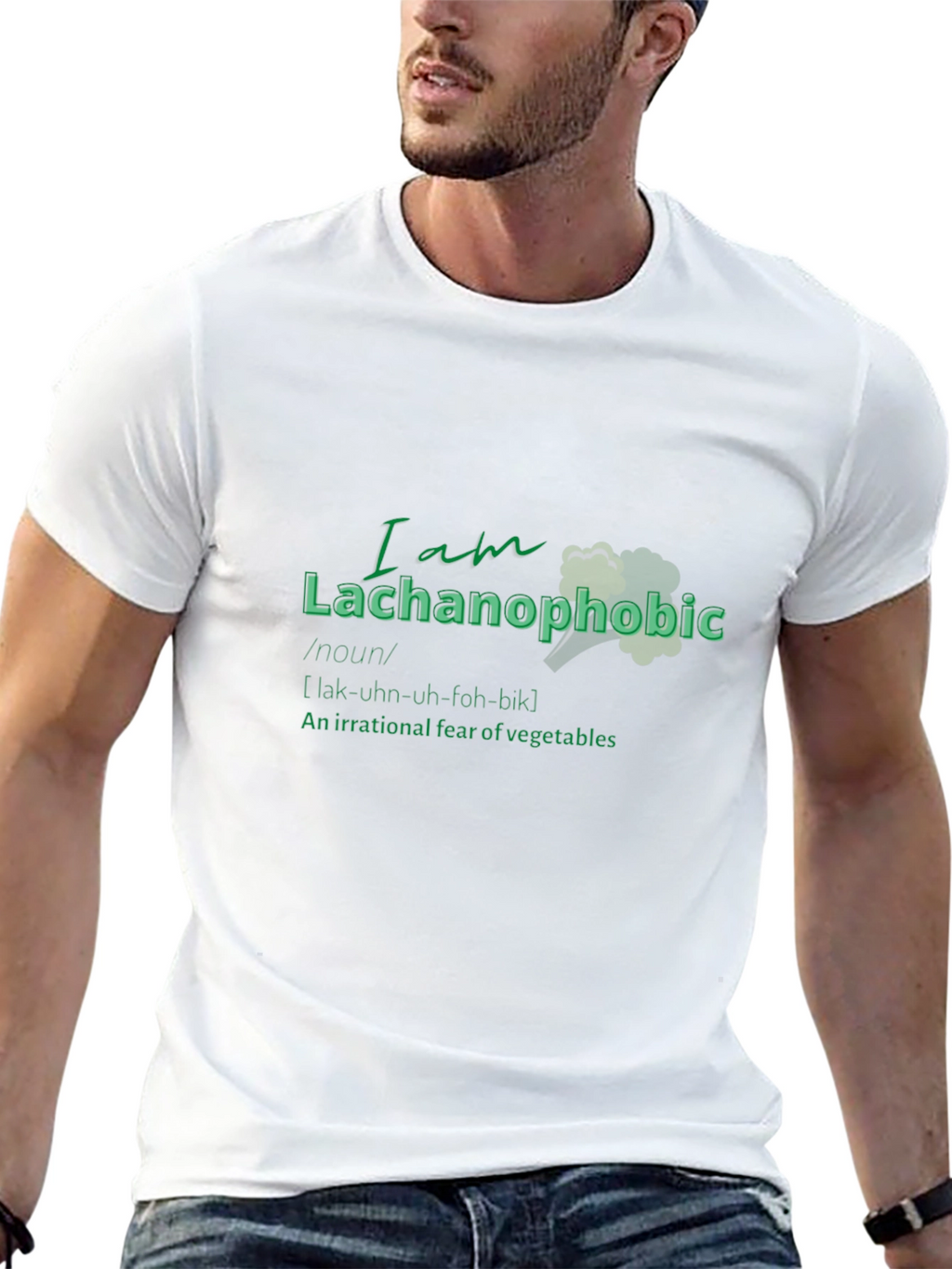 Lachanophobic T-Shirt - Fear of Vegetables Tee