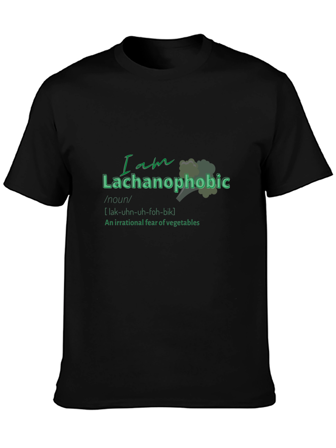 Lachanophobic T-Shirt - Fear of Vegetables Tee