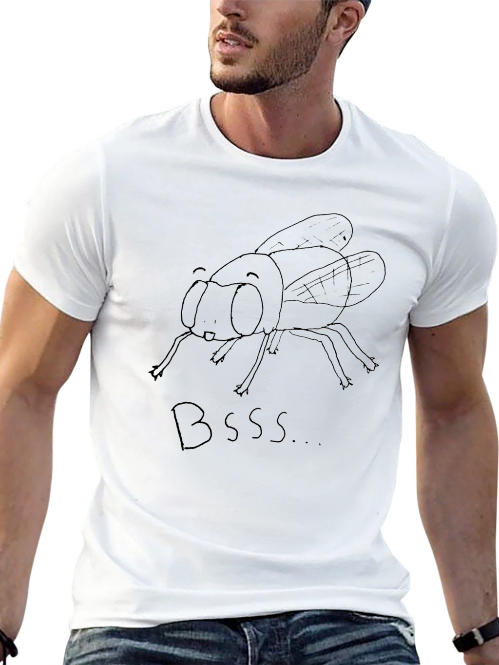 Black Fly Graphic Tee - Bsss...