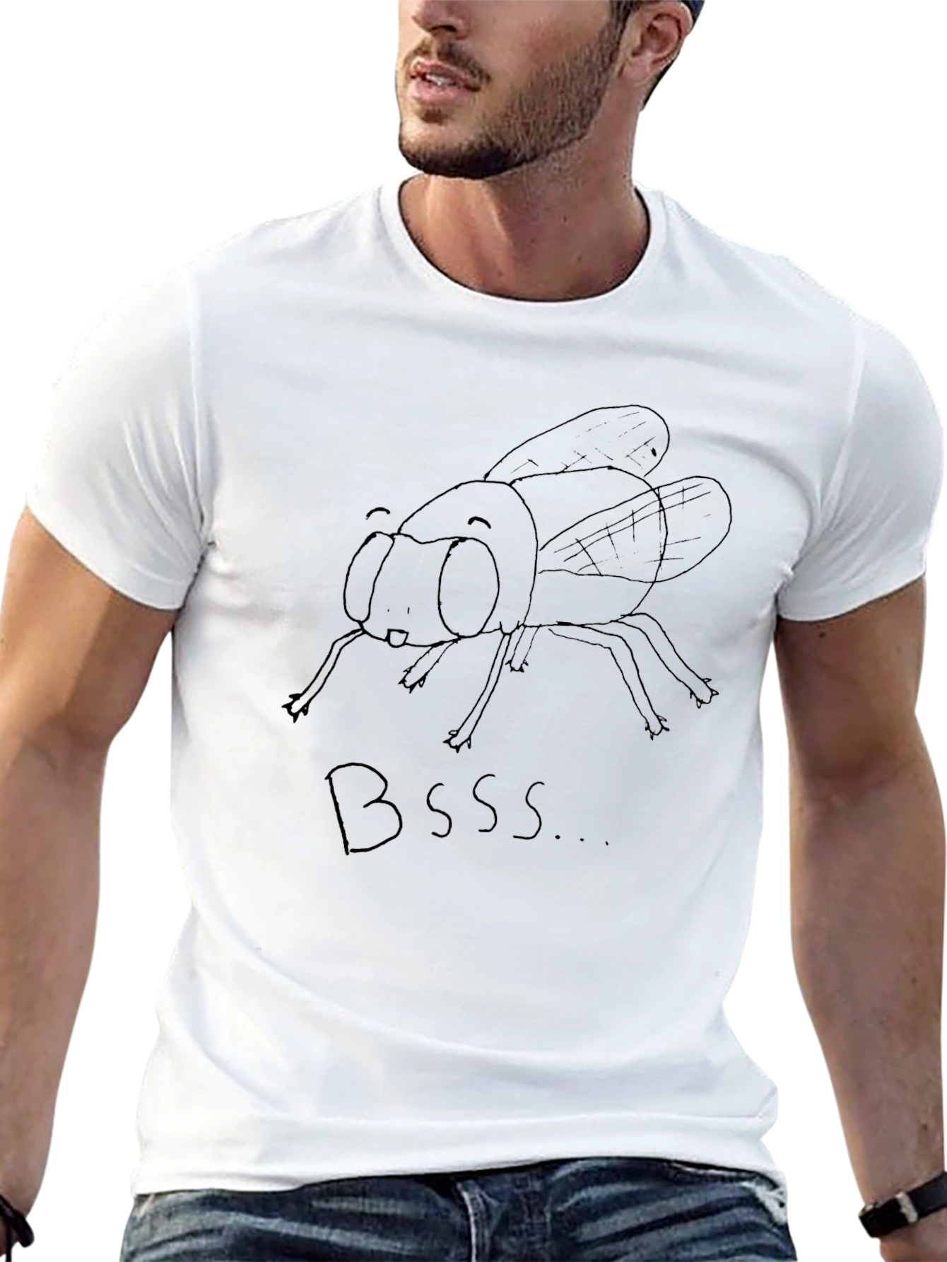 Black Fly Graphic Tee - Bsss...