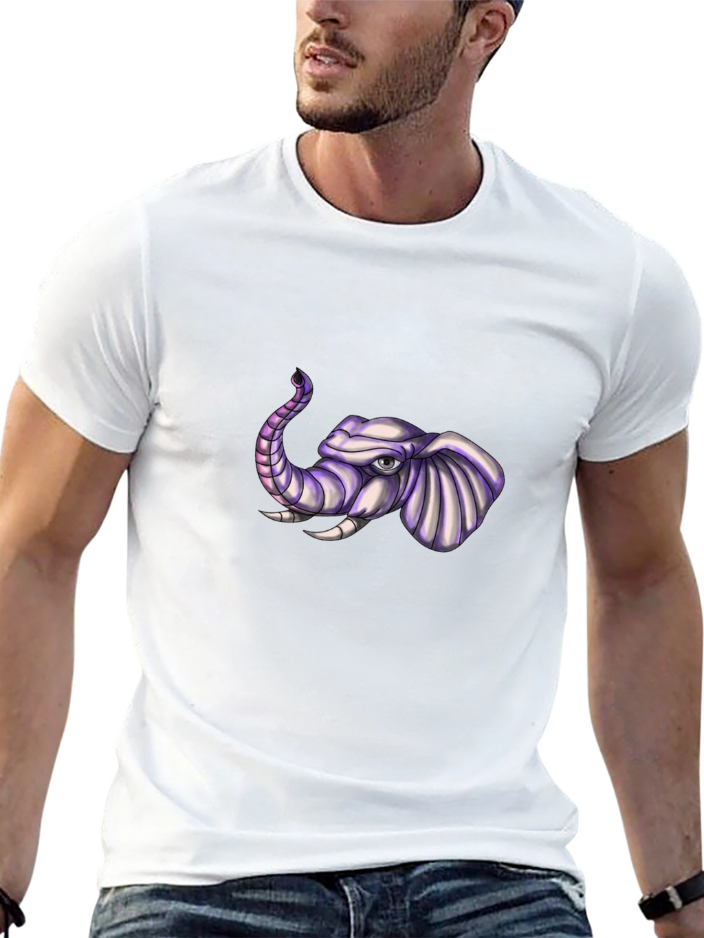 Elephant Graphic Tee - Cool Animal Print