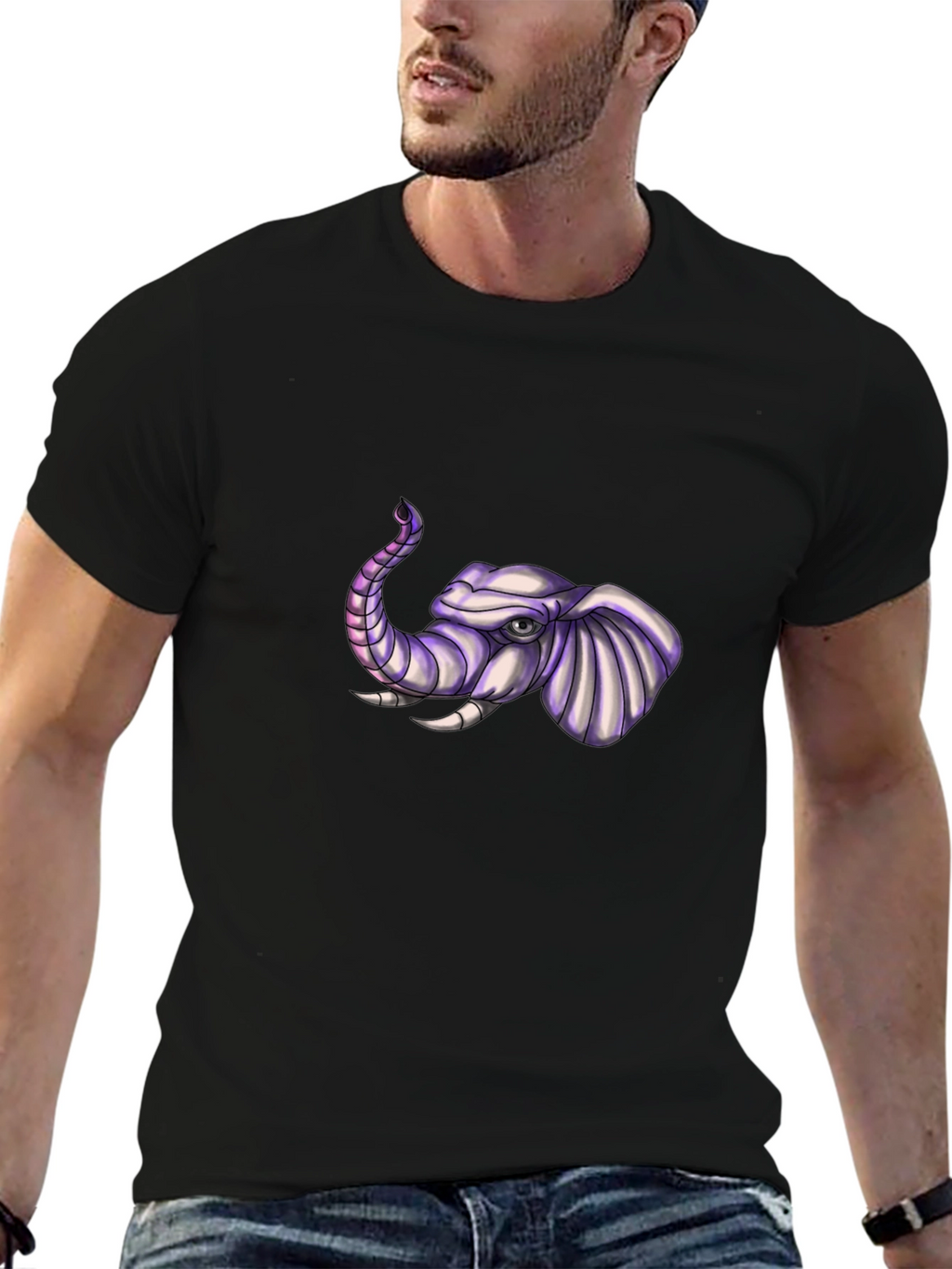 Elephant Graphic Tee - Cool Animal Print