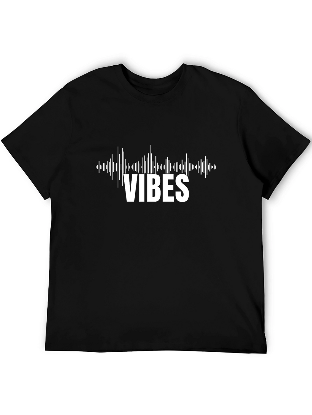 Vibes Graphic T-Shirt - Black Cotton Tee
