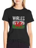 Wales Flag Dragon Graphic T-Shirt