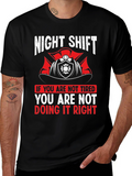 Night Shift Firefighter Graphic T-Shirt