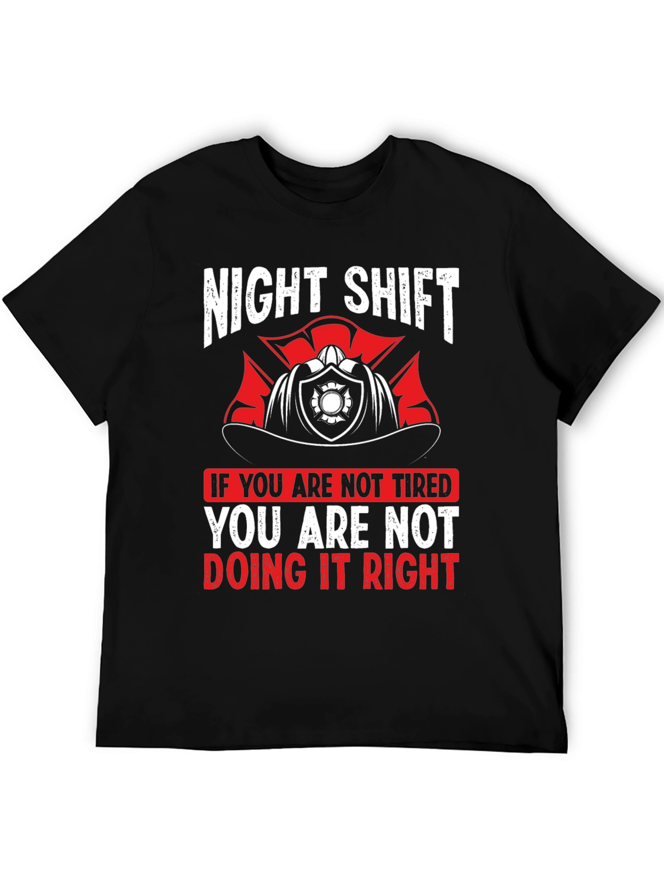 Night Shift Firefighter Graphic T-Shirt