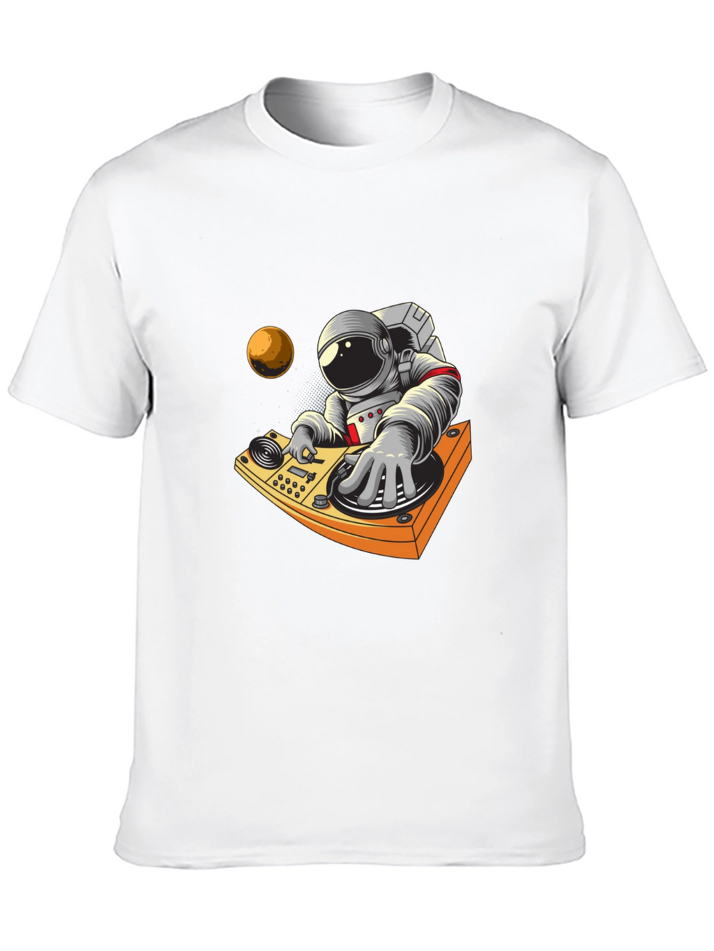 Astronaut DJ Graphic Tee - Space Music Vibes
