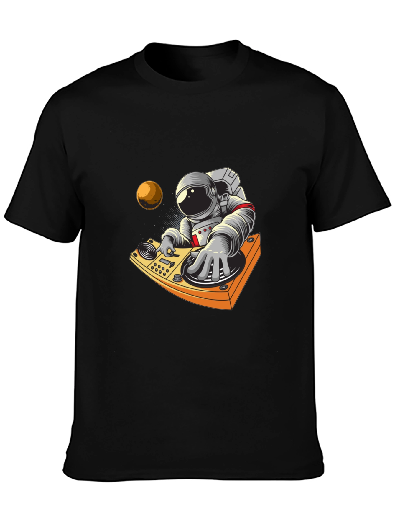 Astronaut DJ Graphic Tee - Space Music Vibes