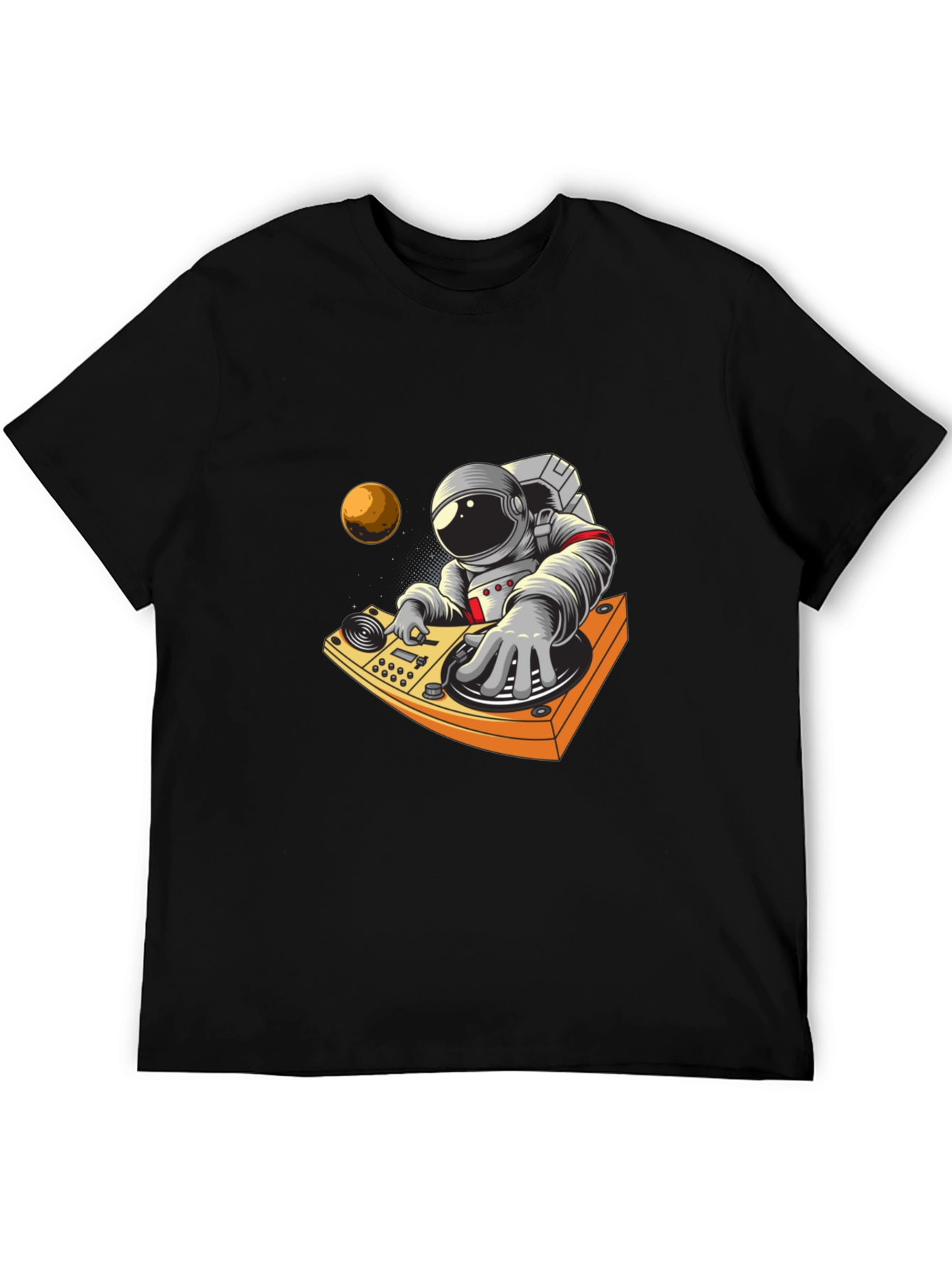 Astronaut DJ Graphic Tee - Space Music Vibes