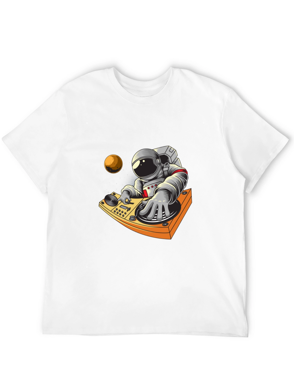 Astronaut DJ Graphic Tee - Space Music Vibes