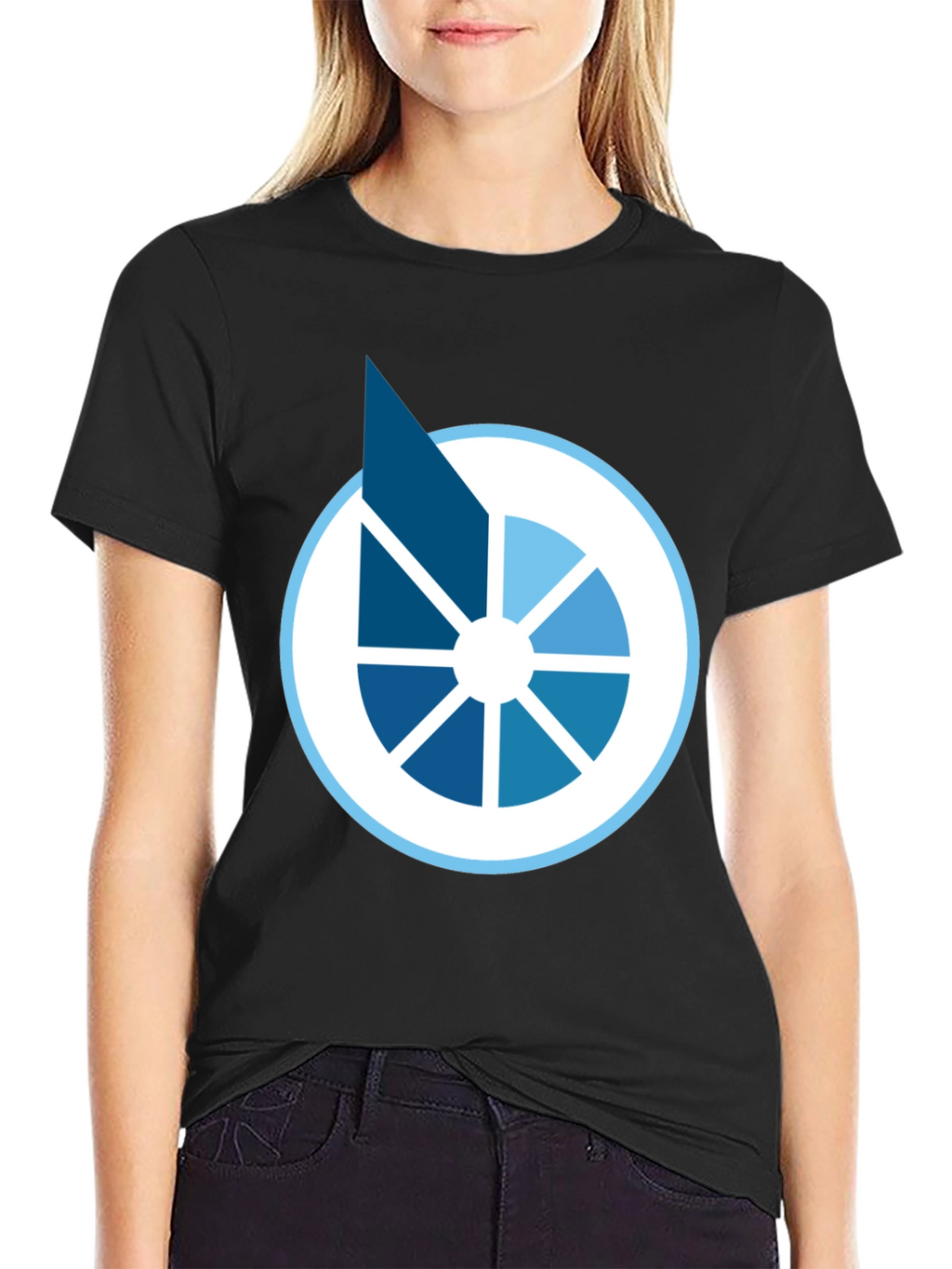 Modern Graphic Tee - Abstract Circle Design