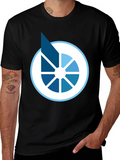 Modern Graphic Tee - Abstract Circle Design