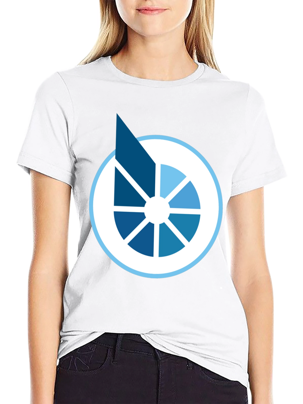 Modern Graphic Tee - Abstract Circle Design