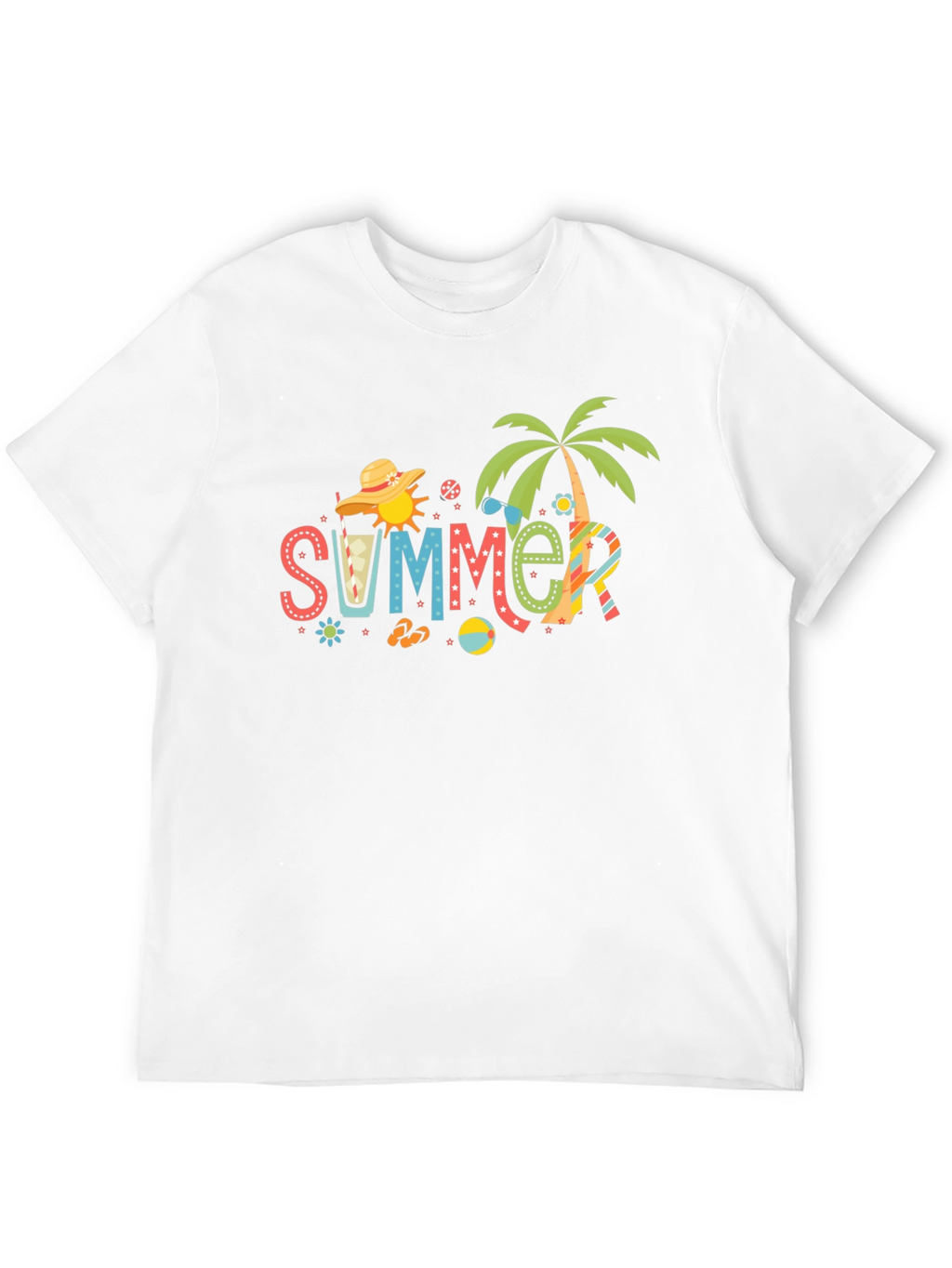 Summer Fun Black T-Shirt