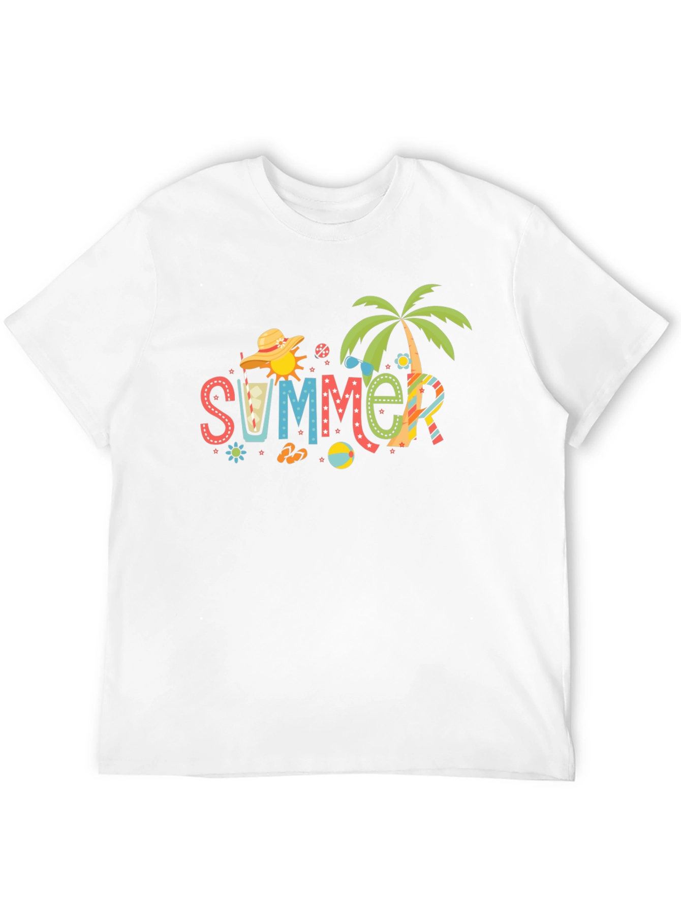 Summer Fun Black T-Shirt