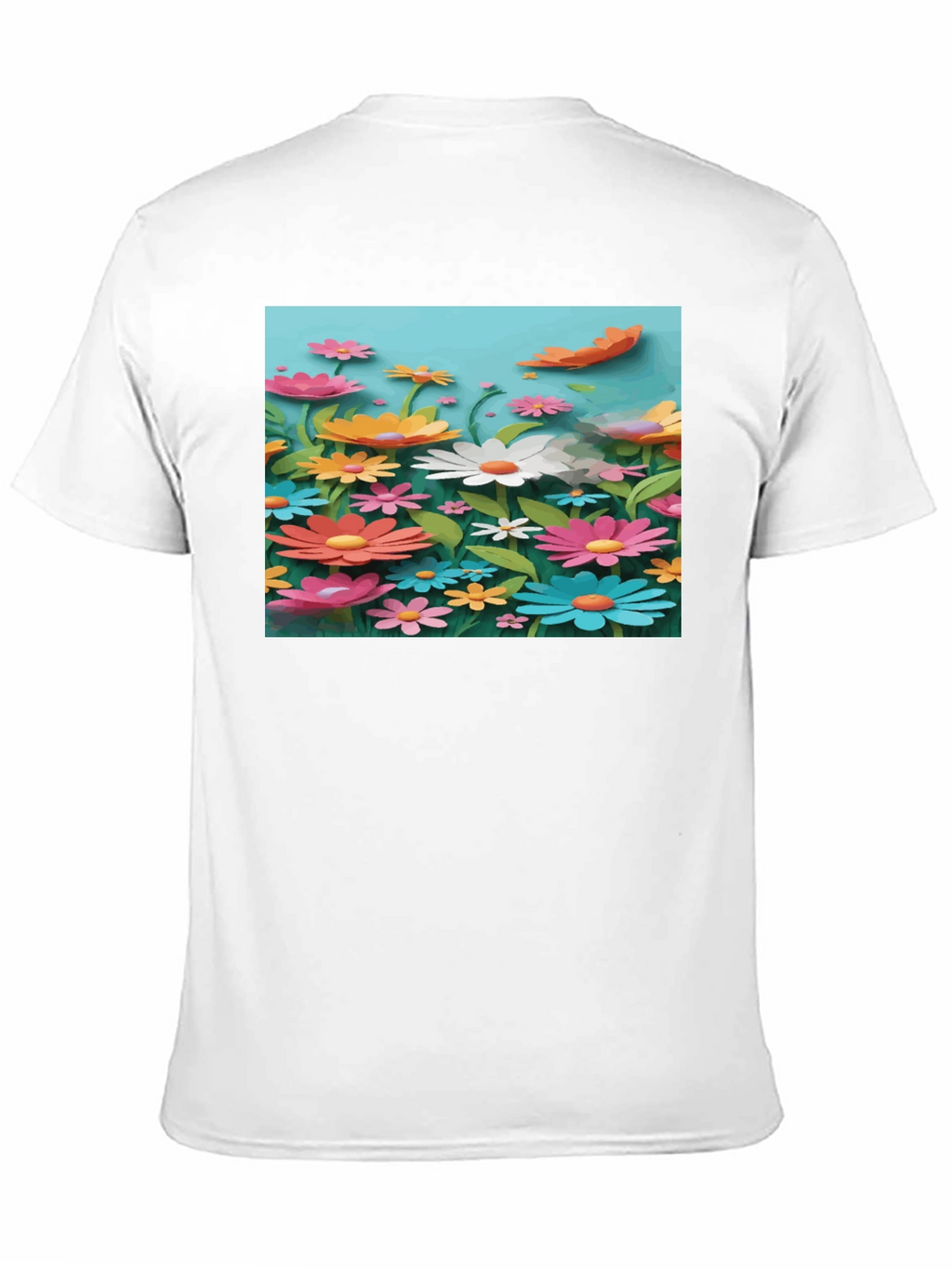 Floral Graphic T-Shirt - Vibrant Garden Print