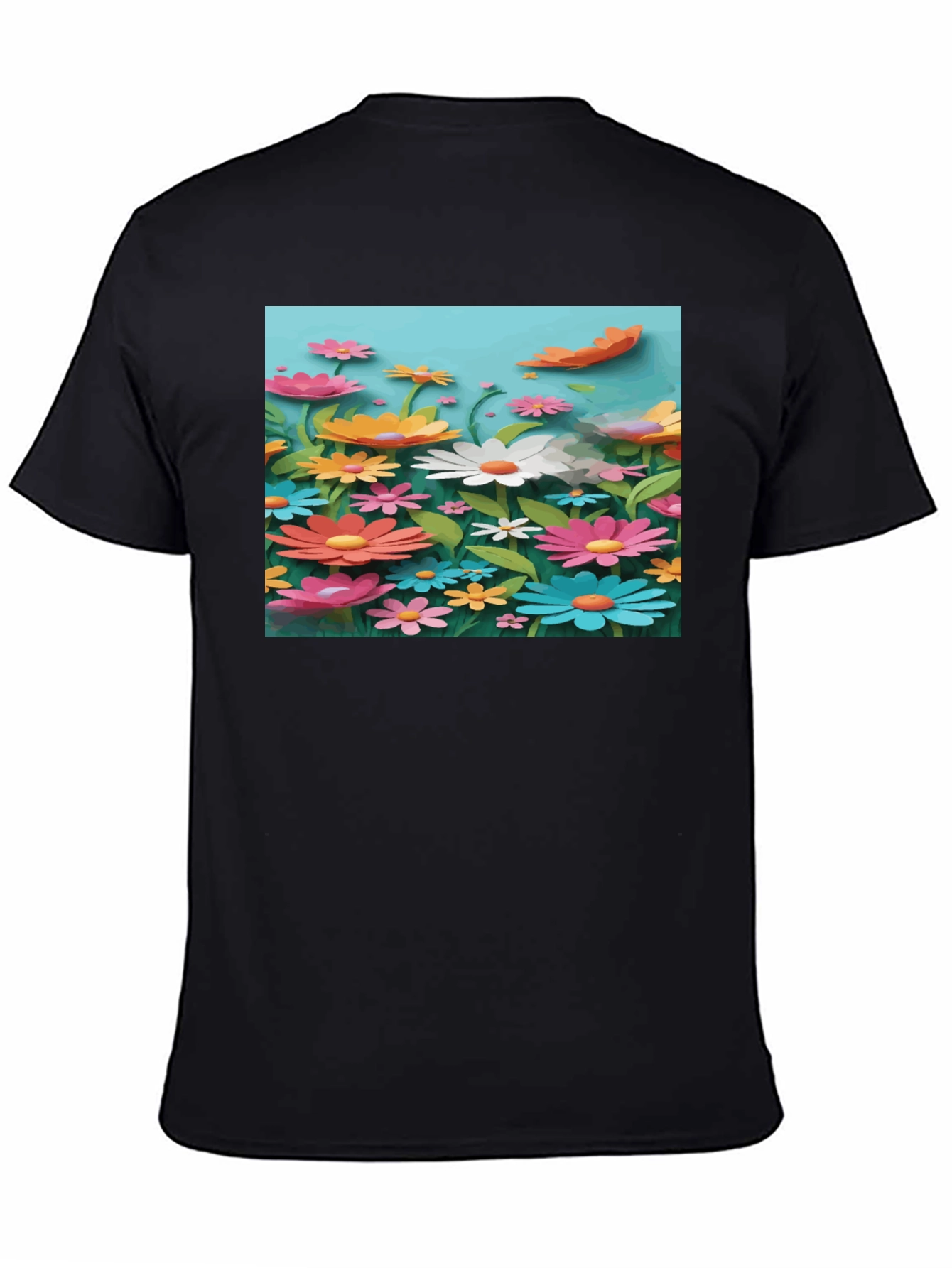 Floral Graphic T-Shirt - Vibrant Garden Print