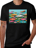 Floral Graphic T-Shirt - Vibrant Garden Print