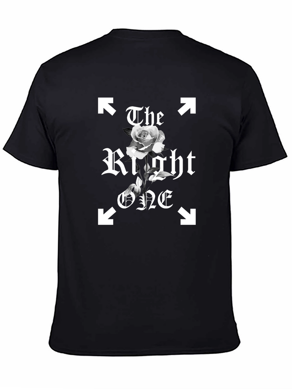 The Right One T-Shirt - Black Graphic Tee