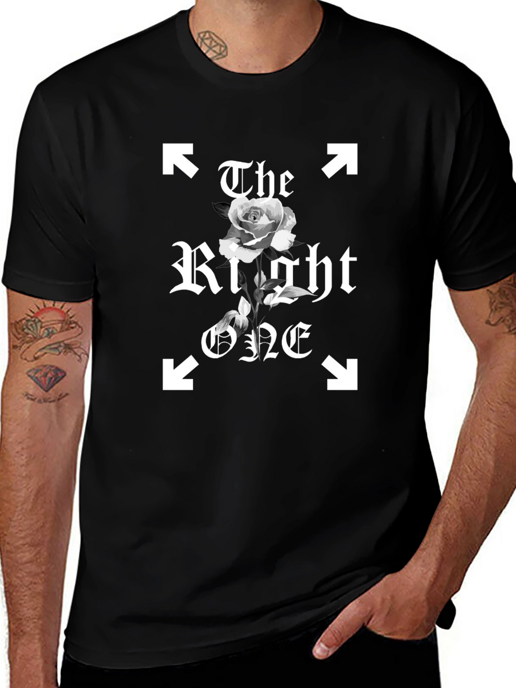 The Right One T-Shirt - Black Graphic Tee