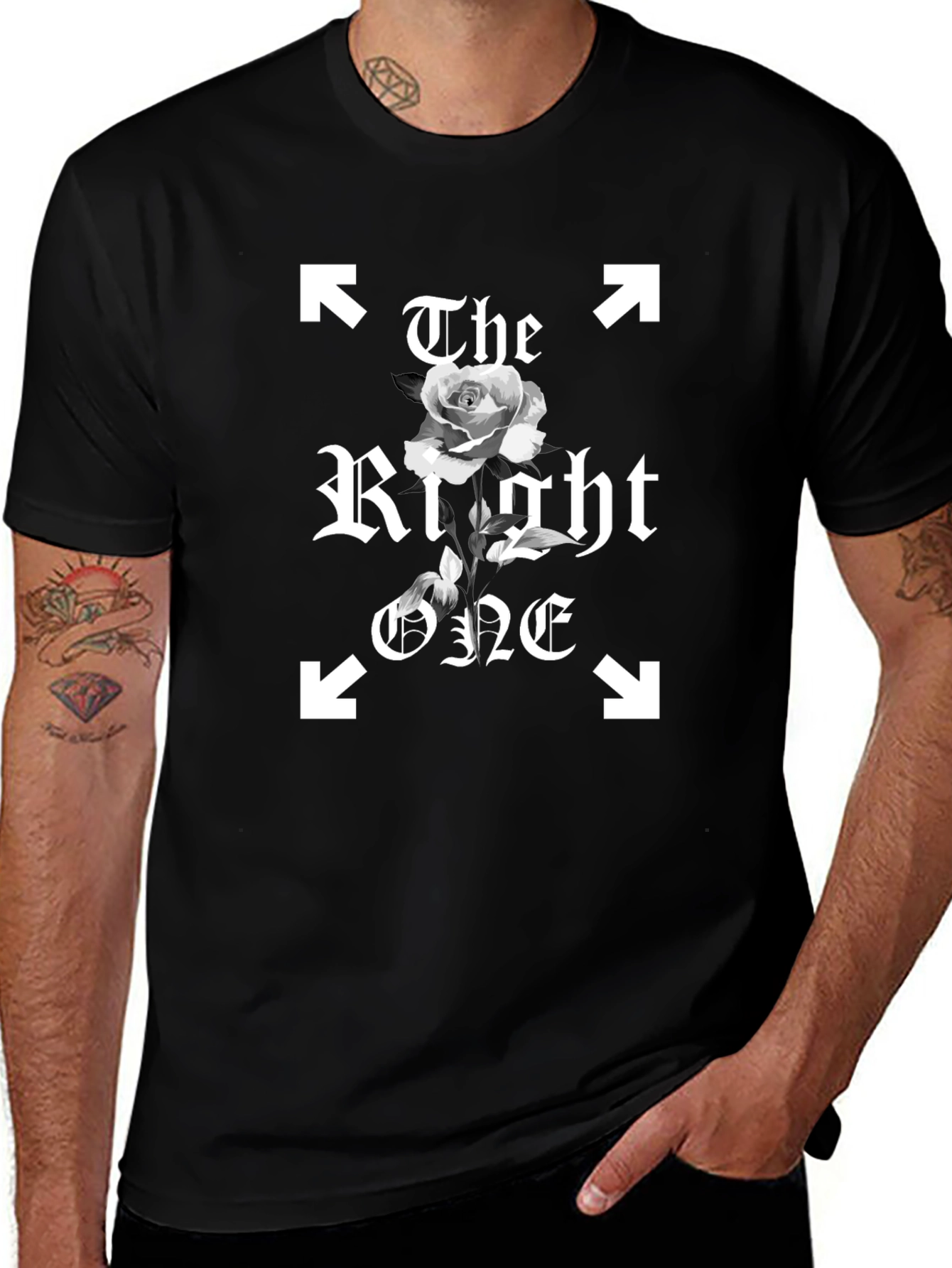 The Right One T-Shirt - Black Graphic Tee