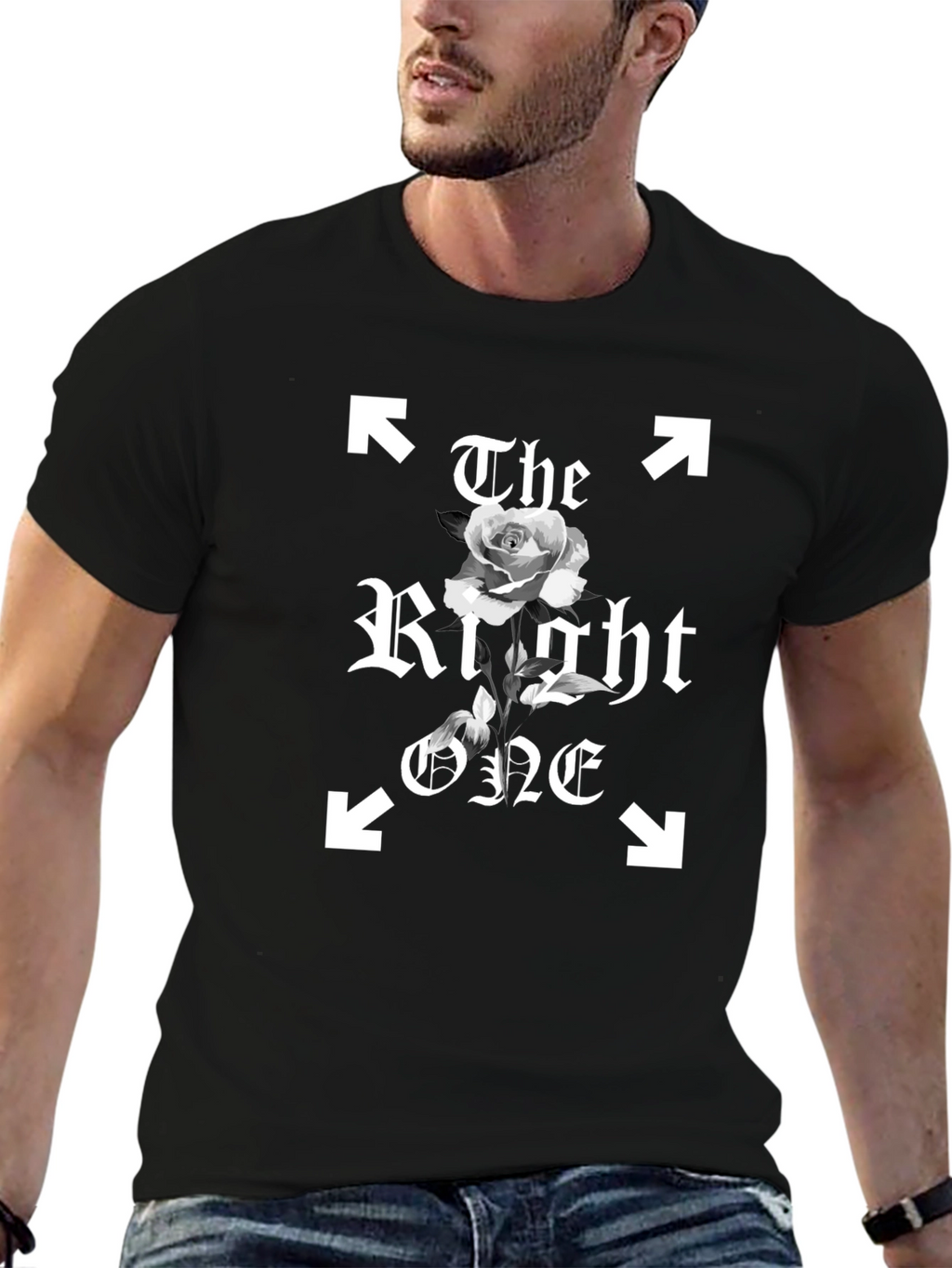 The Right One T-Shirt - Black Graphic Tee