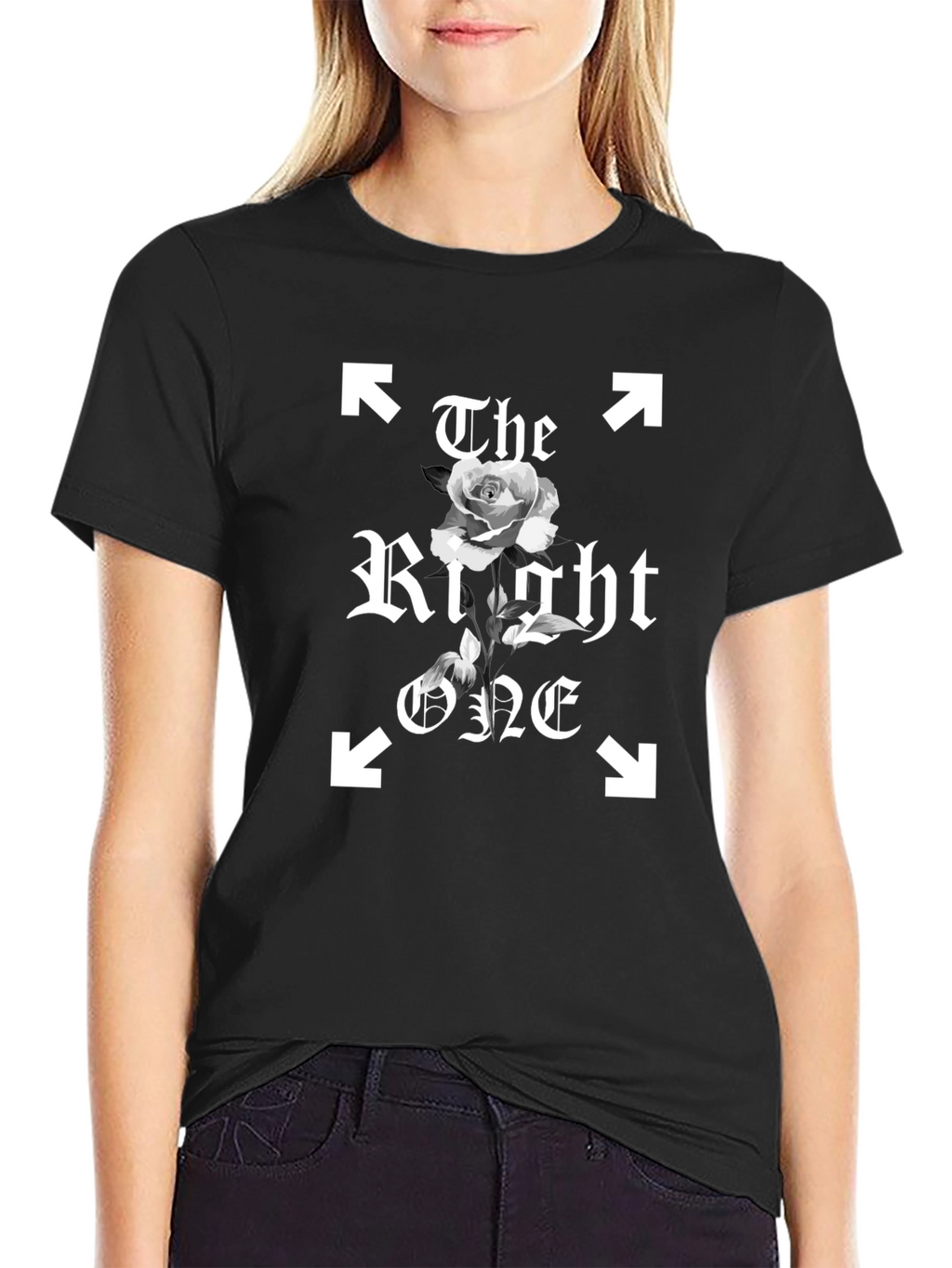 The Right One T-Shirt - Black Graphic Tee