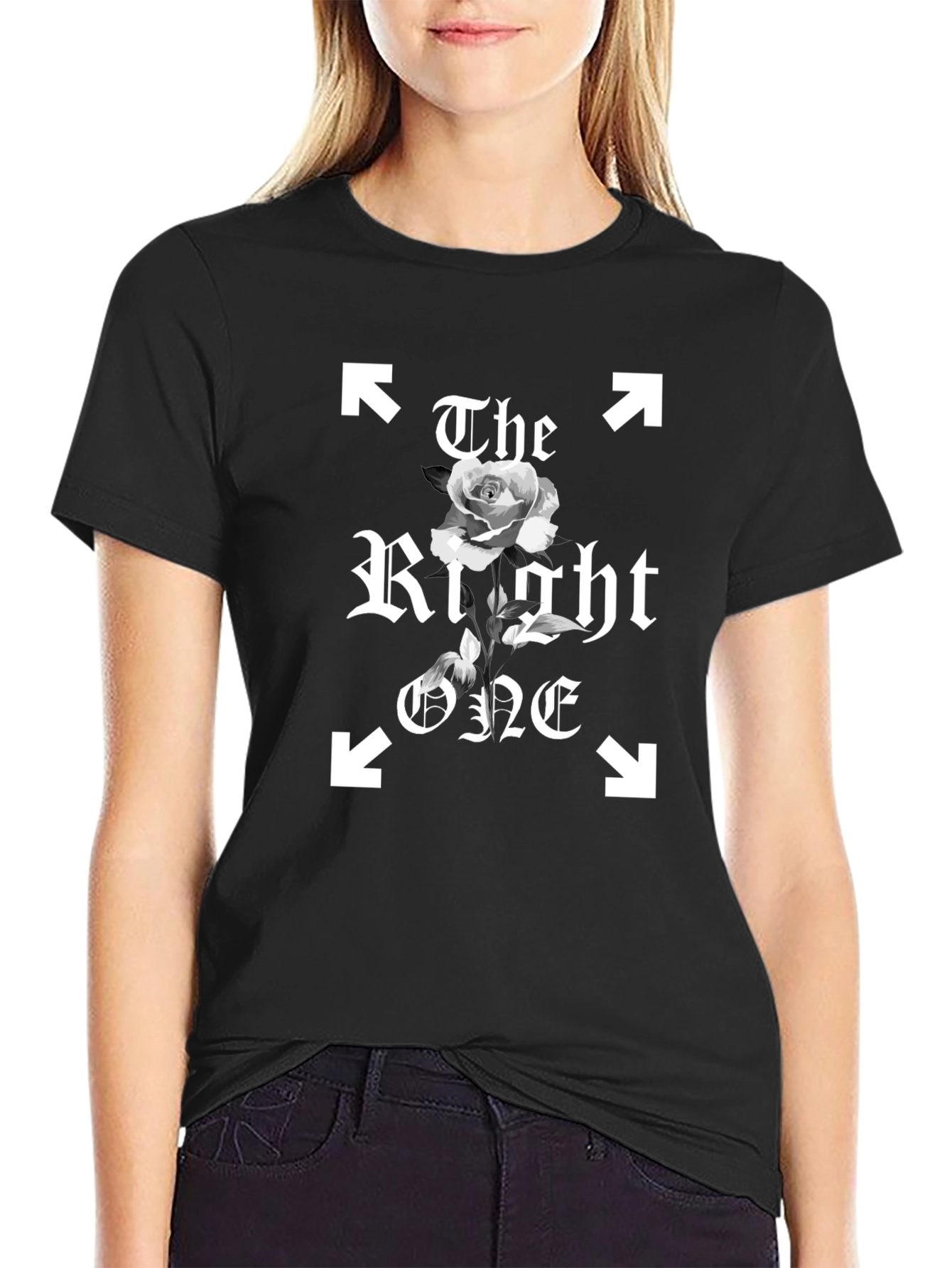 The Right One T-Shirt - Black Graphic Tee