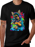 Dog Gamer Graphic T-Shirt