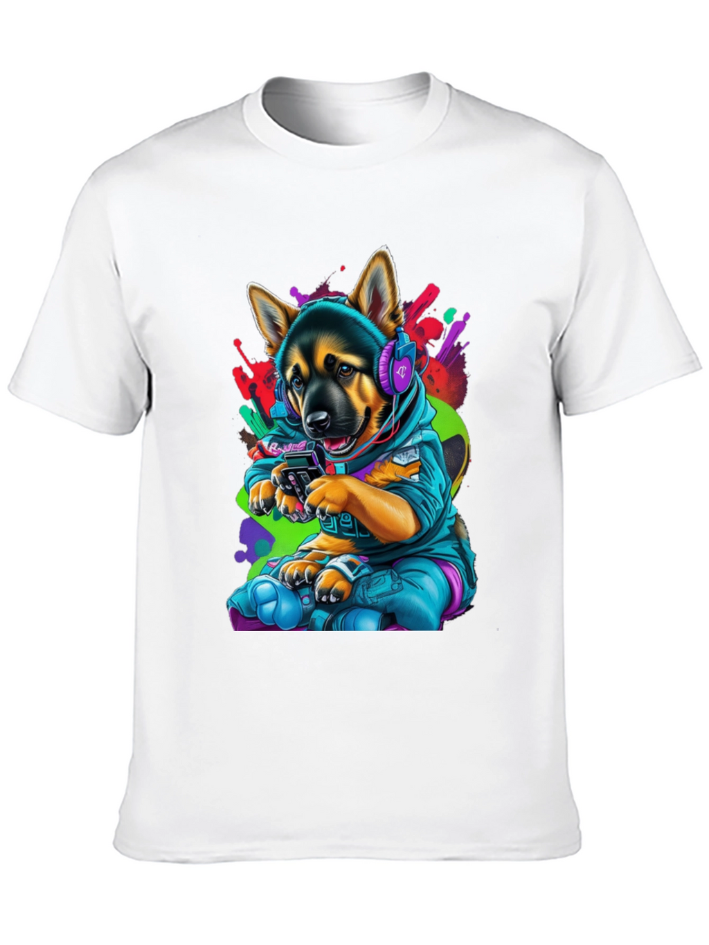 Dog Gamer Graphic T-Shirt