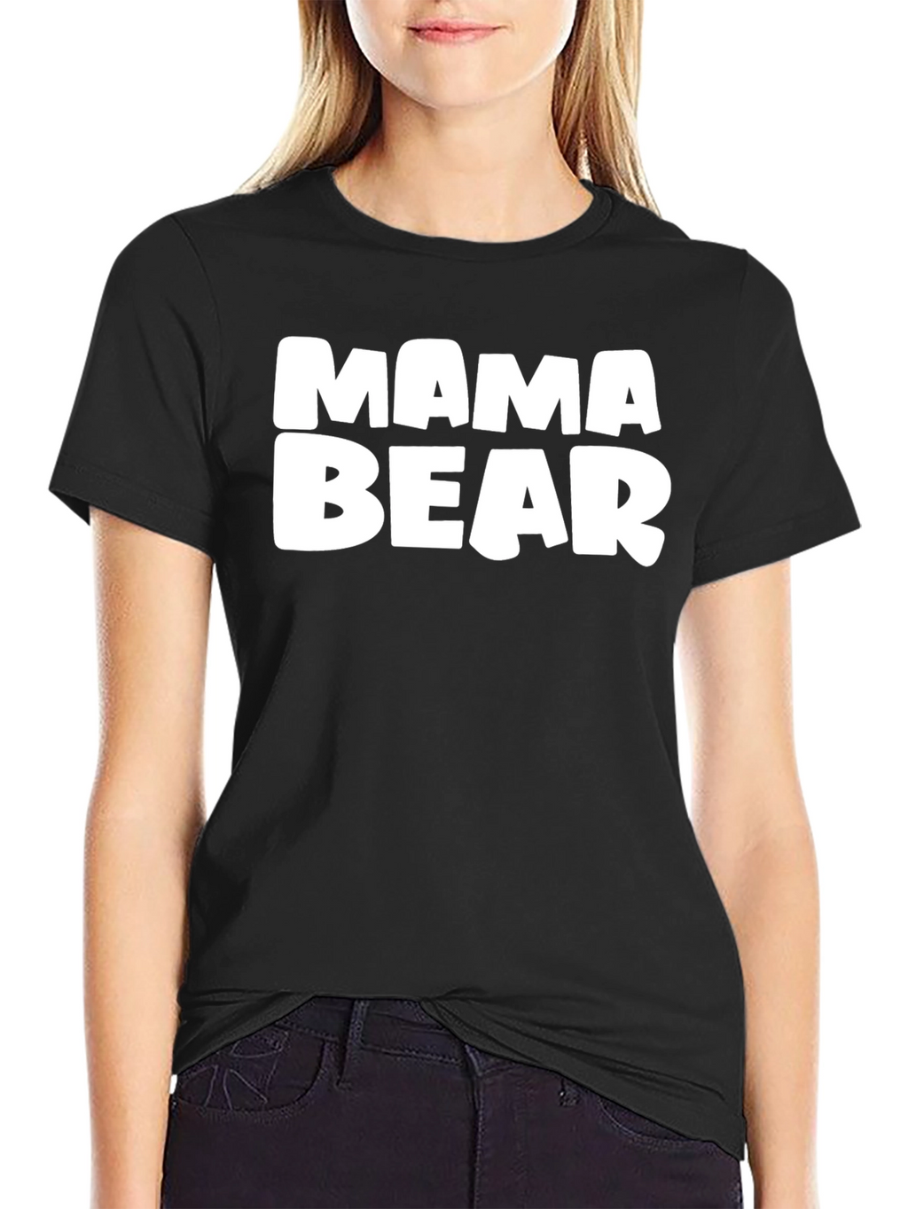 Mama Bear T-Shirt - Black Graphic Tee