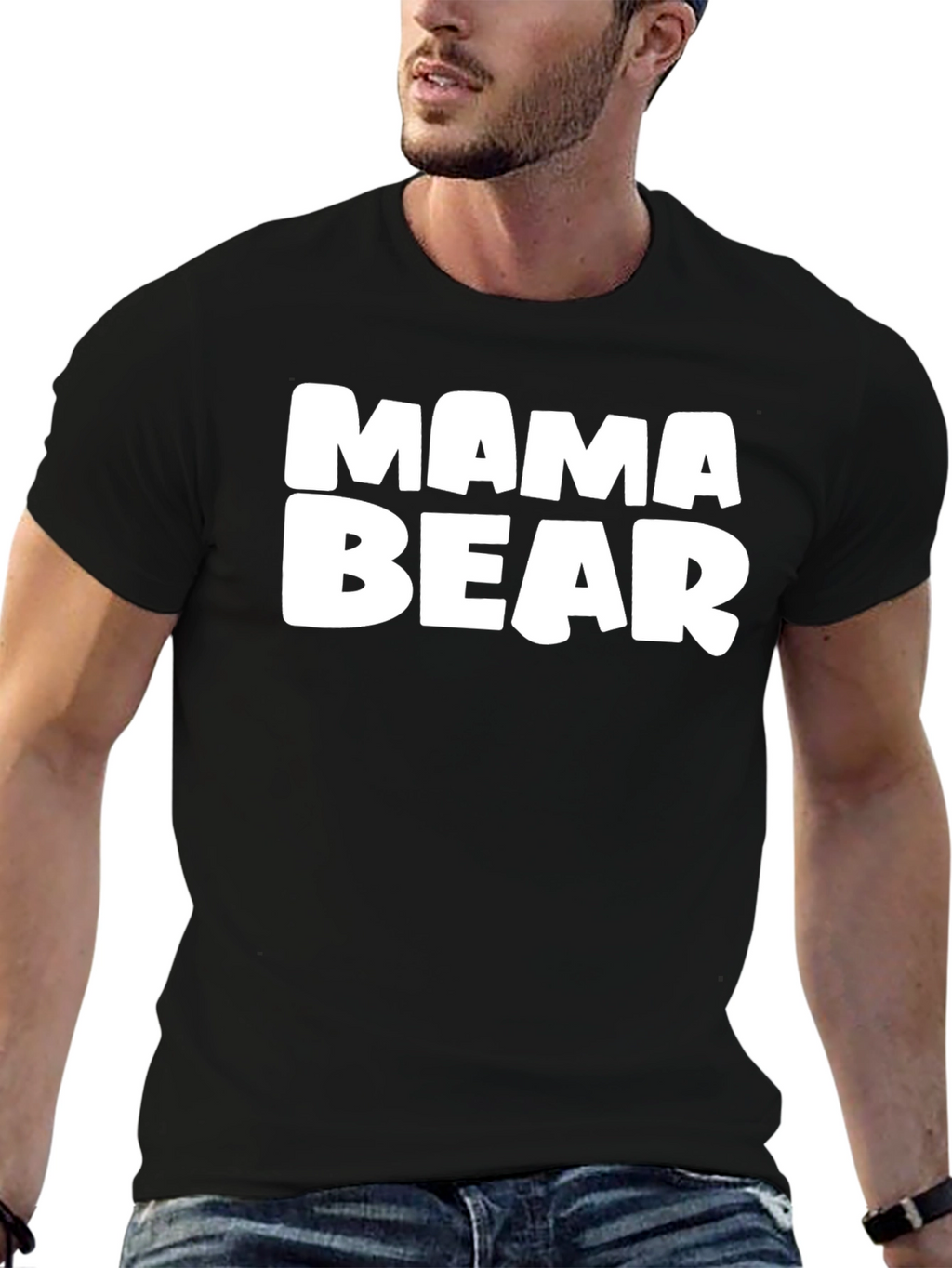 Mama Bear T-Shirt - Black Graphic Tee
