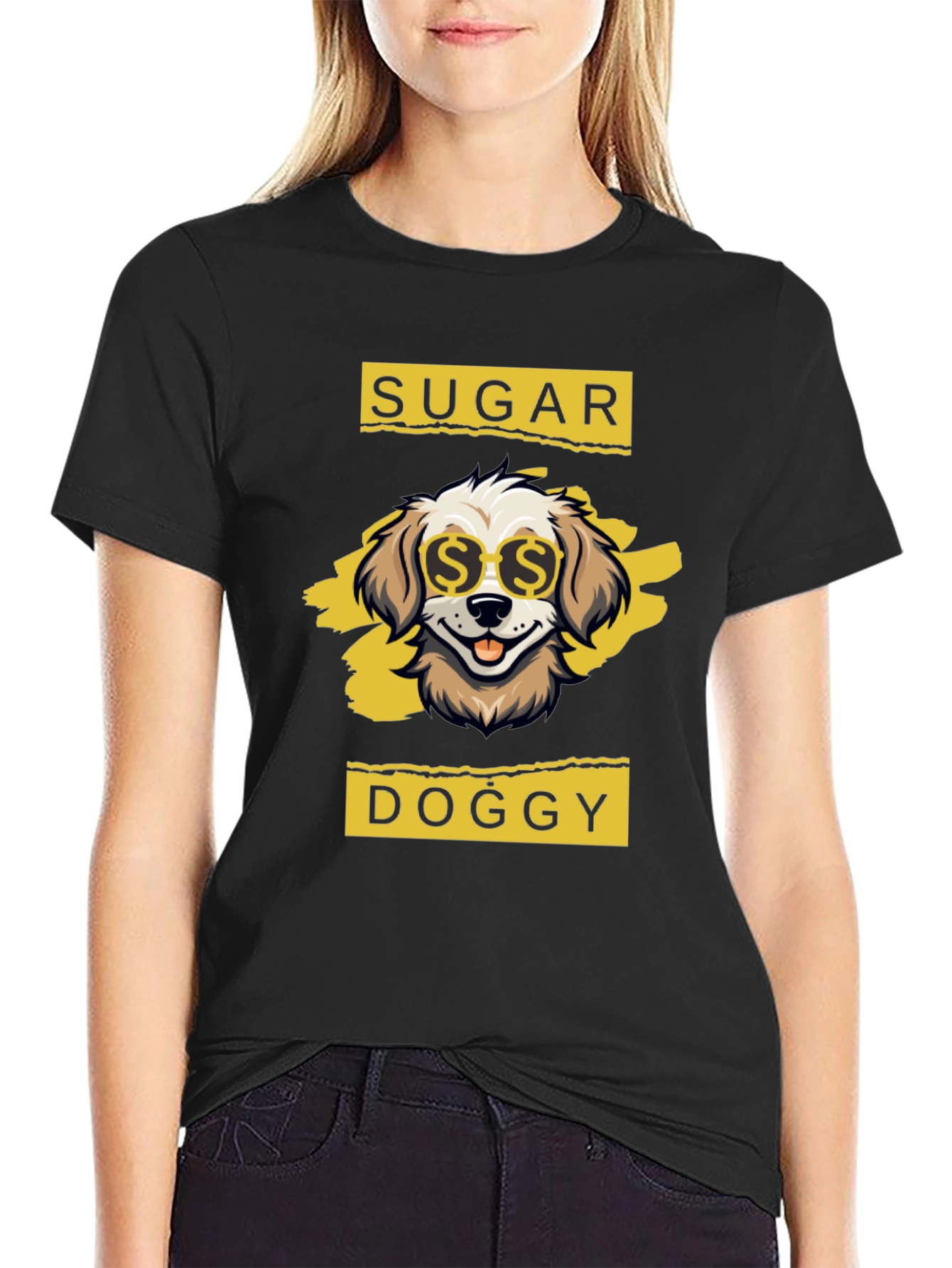 Sugar Doggy T-Shirt - Cool Canine Design