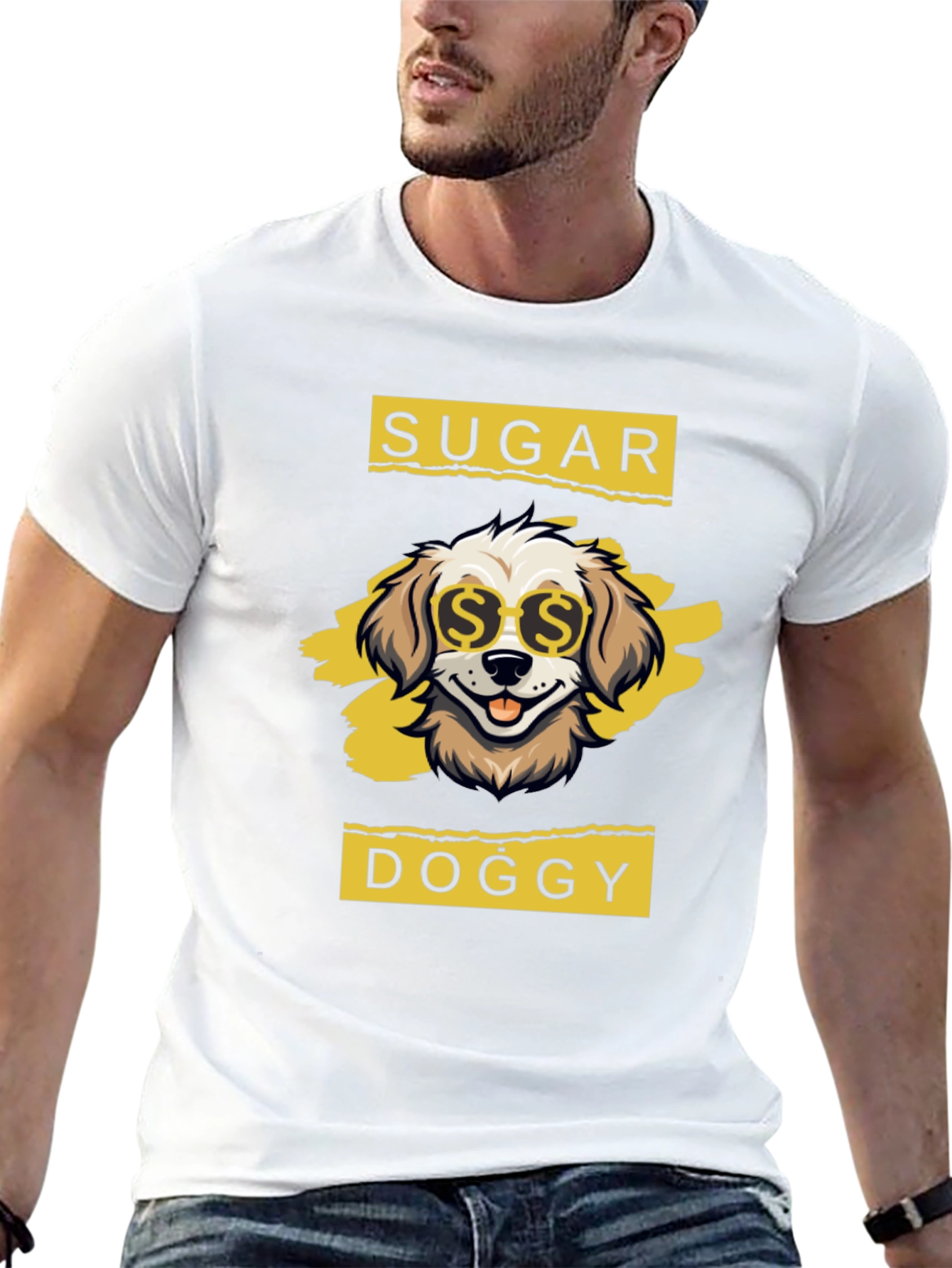 Sugar Doggy T-Shirt - Cool Canine Design
