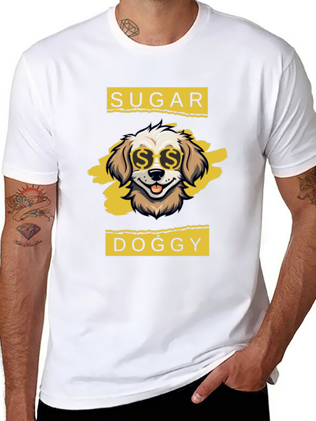 Sugar Doggy T-Shirt - Cool Canine Design