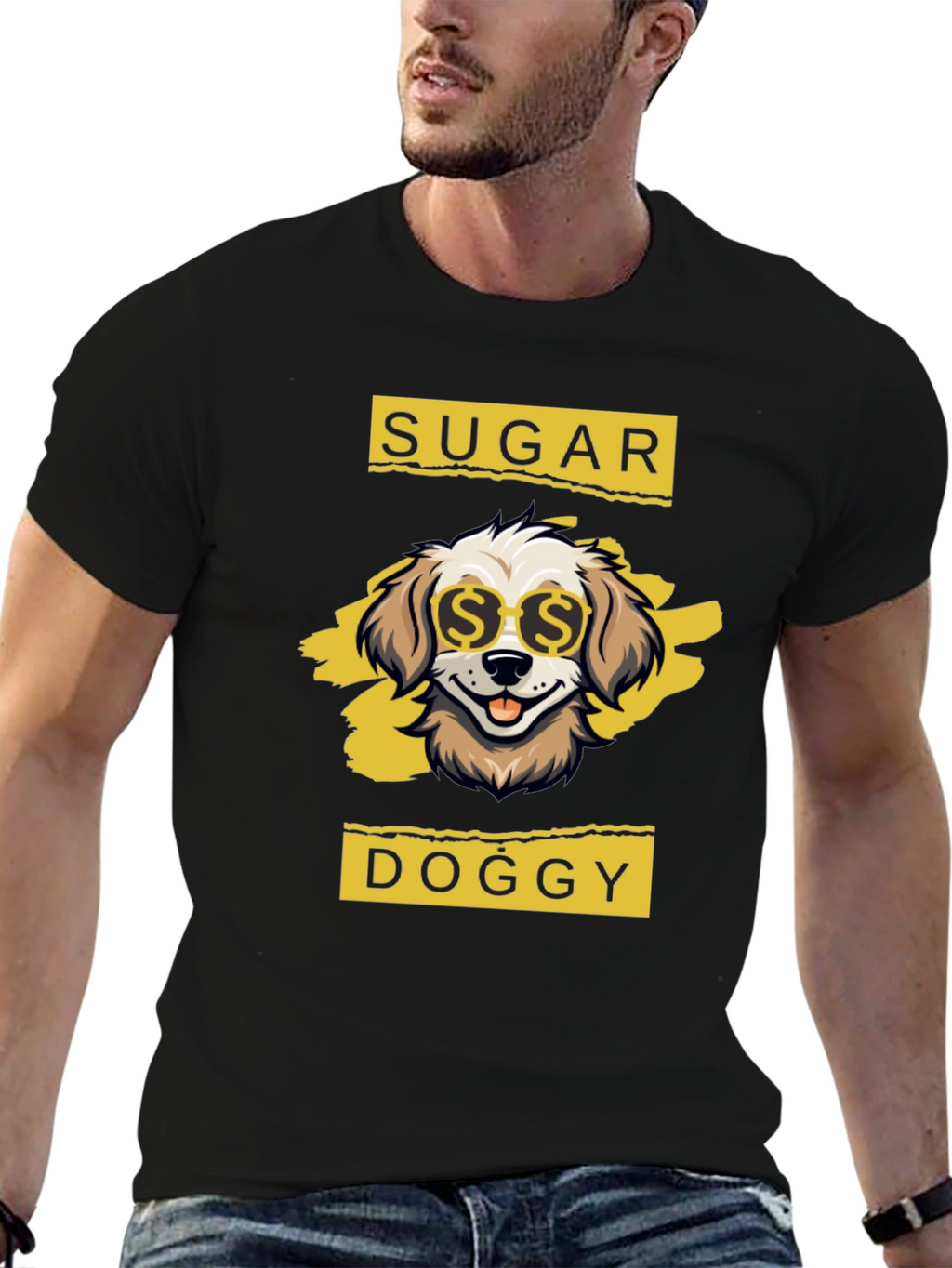 Sugar Doggy T-Shirt - Cool Canine Design