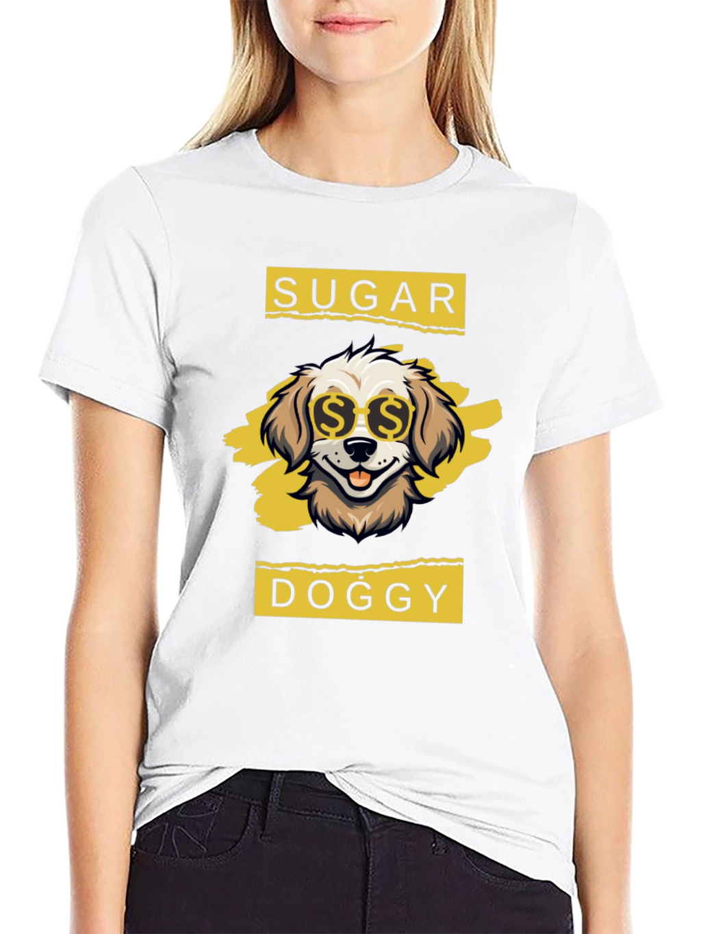 Sugar Doggy T-Shirt - Cool Canine Design