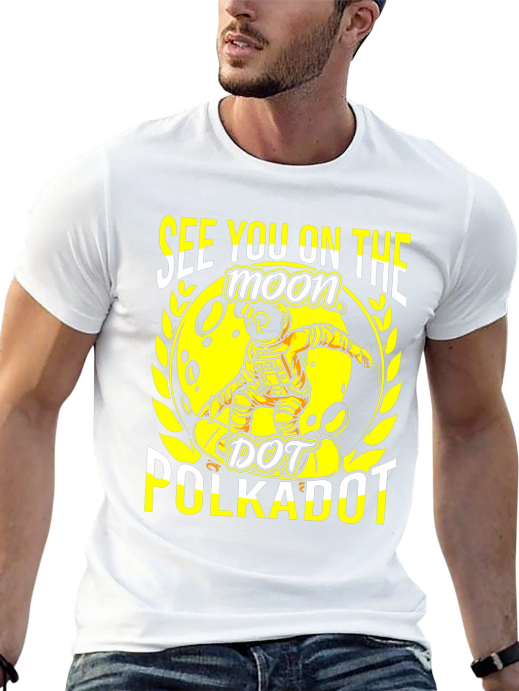 See You On The Moon Polkadot T-Shirt